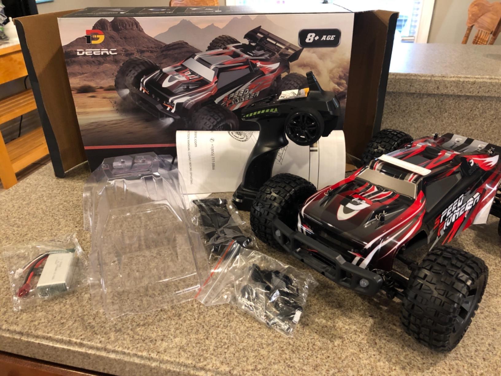 DEERC 9309E All Terrain Fast RC Cars for Adults 40KPH,4WD Electric Off-Road Remote Control Monster Truck,2.4Ghz High Speed Car,Waterproof Monster Truck with 2 Batteries for Boys & Kids customer photo 1