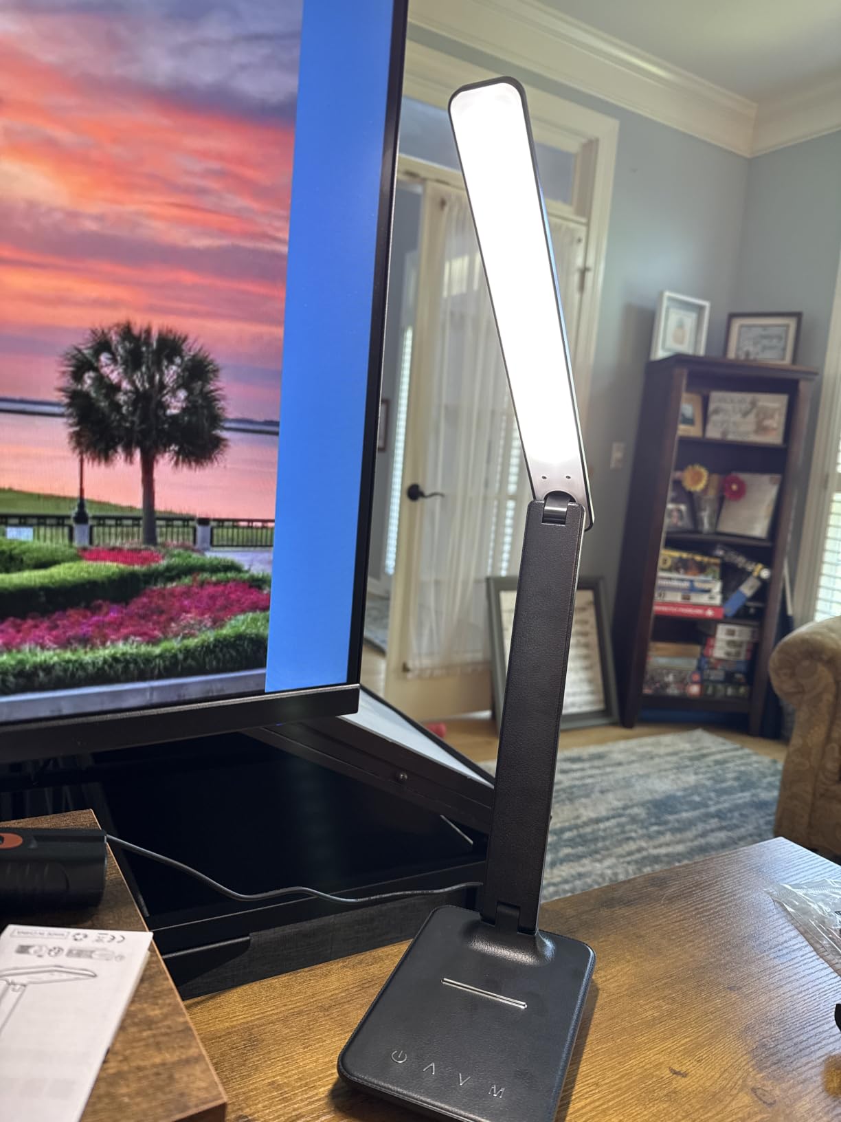 shinelife LED Desk Lamp for Office Home, Bright Desk Light with USB Charging Port, Adjustable Dimmable Desk Lamps 5 Modes 5 Brightness, Touch Study Lamp customer photo 2
