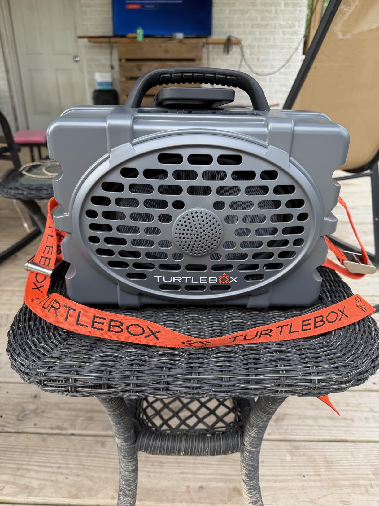 Turtlebox Original Gen 3: Portable Outdoor Bluetooth Speaker - Ultra-Loud (120dB), Waterproof (IP67), Rugged, Impact-Resistant, 3-Day Battery | Party Mode: Unlimited Pairing for Stereo Sound, Gray customer photo 2