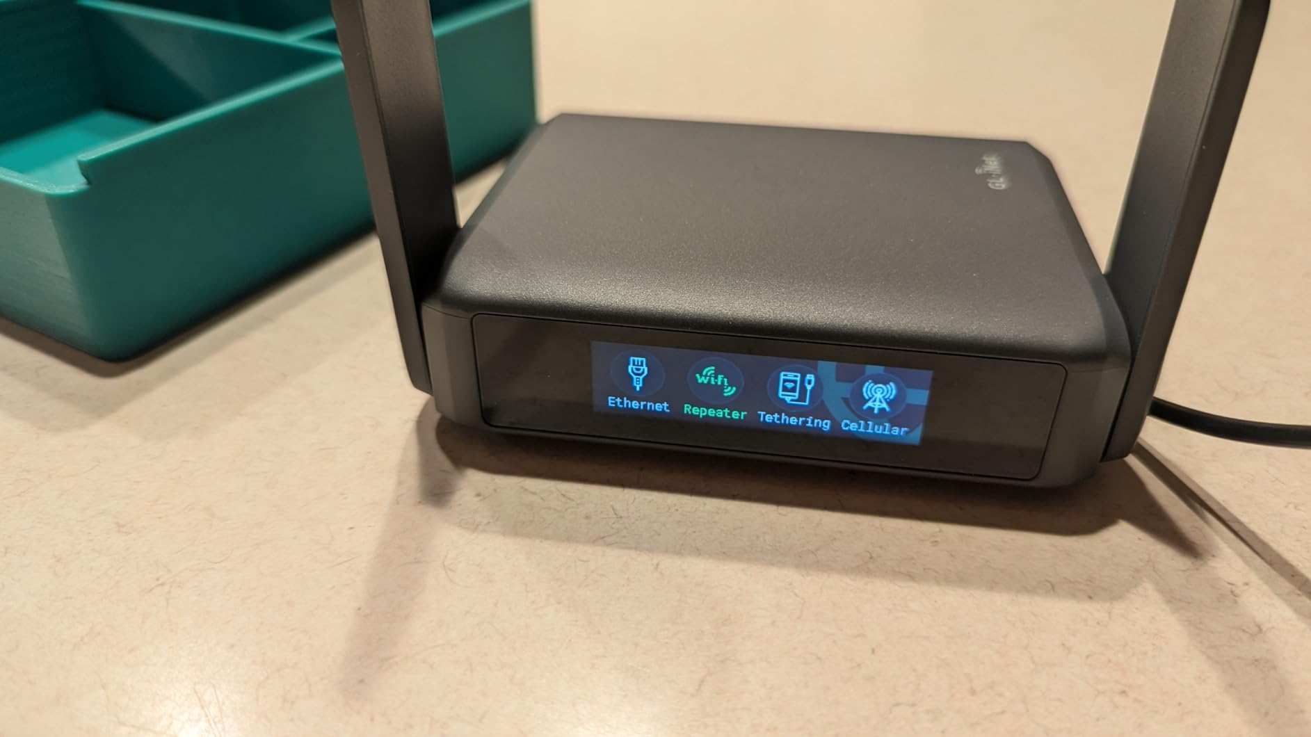 GL.iNet GL-BE3600 Slate 7 Wi-Fi 7 Travel Router with Touchscreen VPN Toggle and 2.5G Port customer photo 2