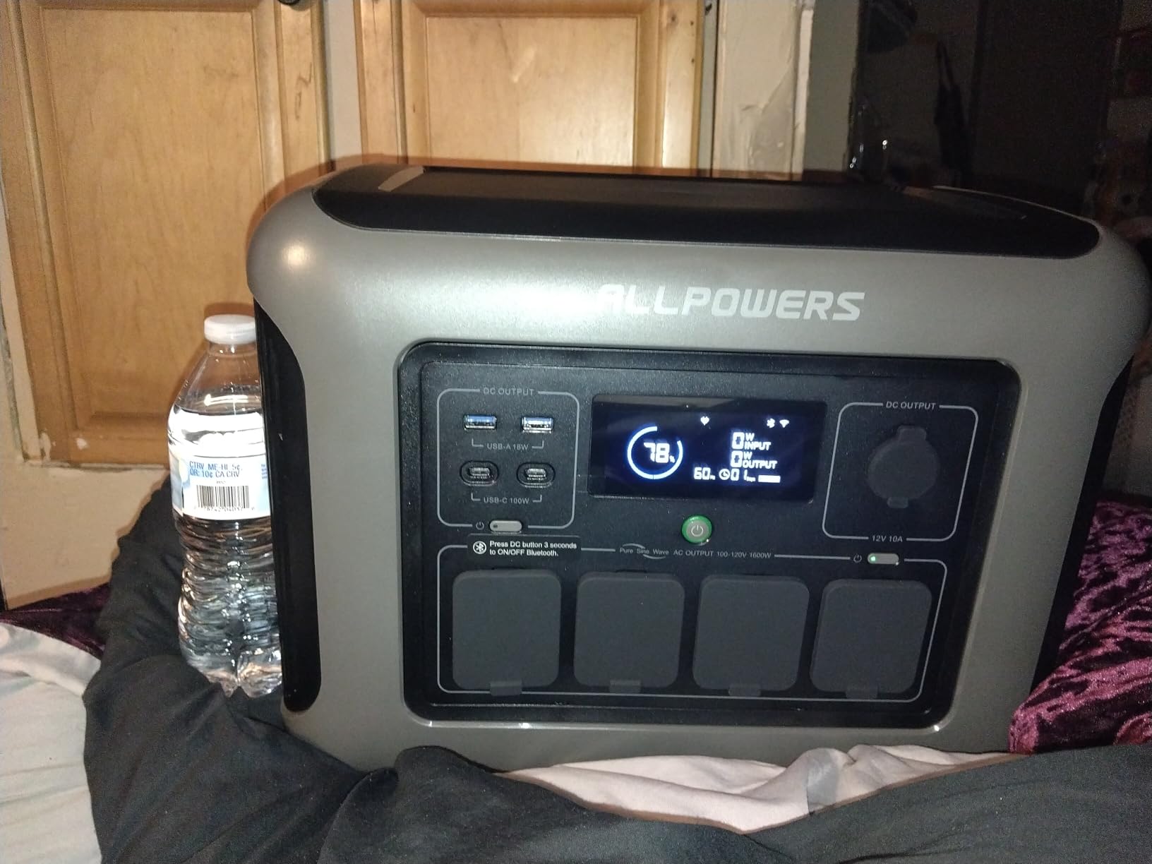 ALLPOWERS Solar Generator R1500 LITE with 100W Foldable Solar Panel, 1056Wh Portable Power Station LiFePO4 (LFP) Battery, 1600W AC/100W USB-C Output for Outdoor Camping, Travel, Hunting, and Power Outages customer photo 2