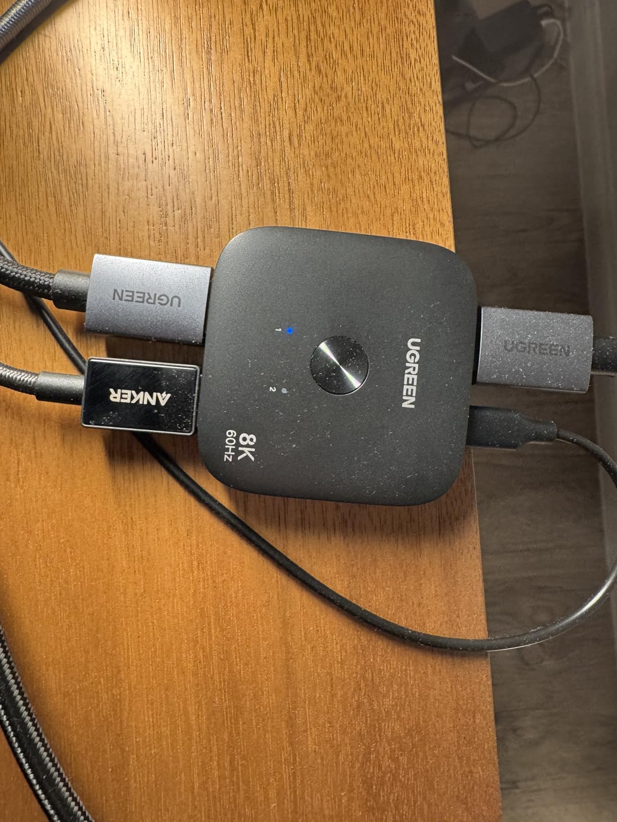 UGREEN HDMI 2.1 Switch 2 in 1 Out 8K@60Hz, HDR10+, VRR, 4K@240Hz | 4K@120Hz, Dolby Atmos, 48Gbps HDMI Switcher, Compatible with Switch 2 PS4/PS5 Xbox Roku Firestick Apple TV Monitor Projector customer photo 1