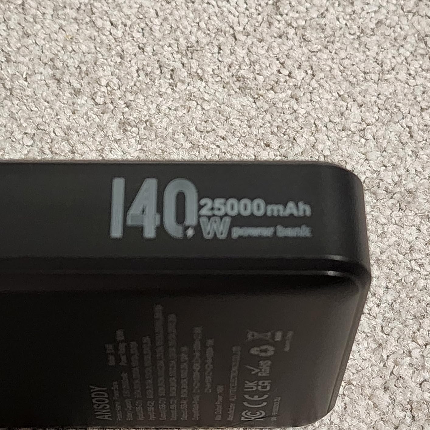 140W Laptop Power Bank, 25000mAh with TFT Smart Digital Display | PD3.1 Fast Charging Portable Charger, Travel Essential Battery Pack for MacBook iPad Tablet Steam Deck iPhone 17-12 Series customer photo 2