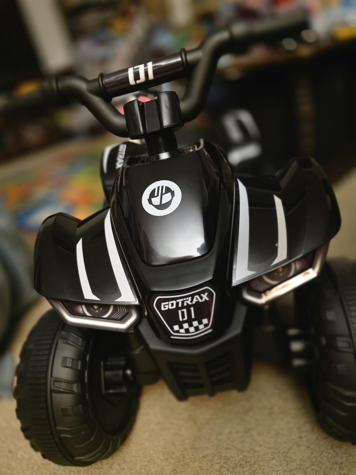 Gotrax Ride on Toy for Toddlers 1.5-4, 12V Battery for 80Mins, Max 1.5MPH | Safe Replaceable Lead-acid Battery, Forward/Reverse 2 Gears, Max 66lbs Load, Electric Vehicle ATV Car Best Gift for Boys Girls customer photo 2