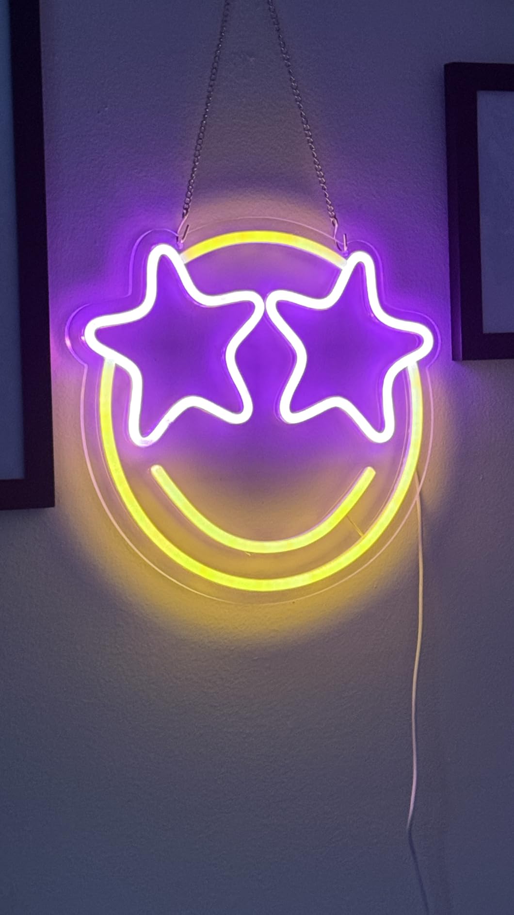 wootfairy Led Lights Wall Decor: 15.75x10.63 in Dimmable Gamer Controller Neon Sign for Gaming Room Man Cave & Bedroom Decoration - Blue and Pink Light Up Fun Gifts for Boys Teens Kids customer photo 1