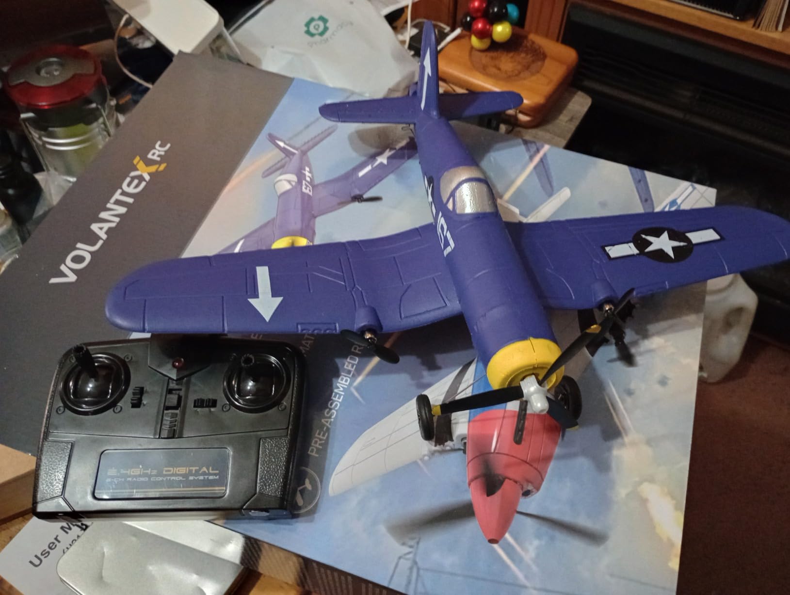 volantexrc RC Plane for Beginners, 4CH WWII RC Airplane T28 Trojan with Aileron, 2.4Ghz Remote Control Plane with Xpilot Self Righting&One Key Aerobatic for Adults (761-9 RTF Yellow) customer photo 1