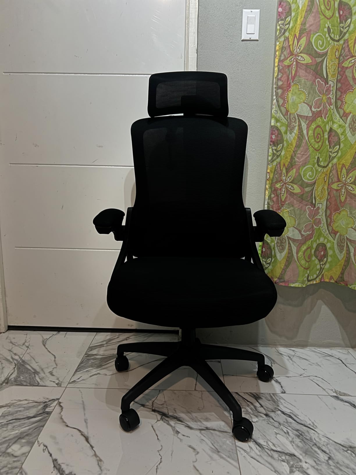 Fizzin Ergonomic Office Chair, 400 LBS Computer Chairs with Adjustable Lumbar Support, Breathable Mesh Desk Chair Ergonomic with Thickened Cushion, Comfy Home Office Desk Chair (Black) customer photo 2