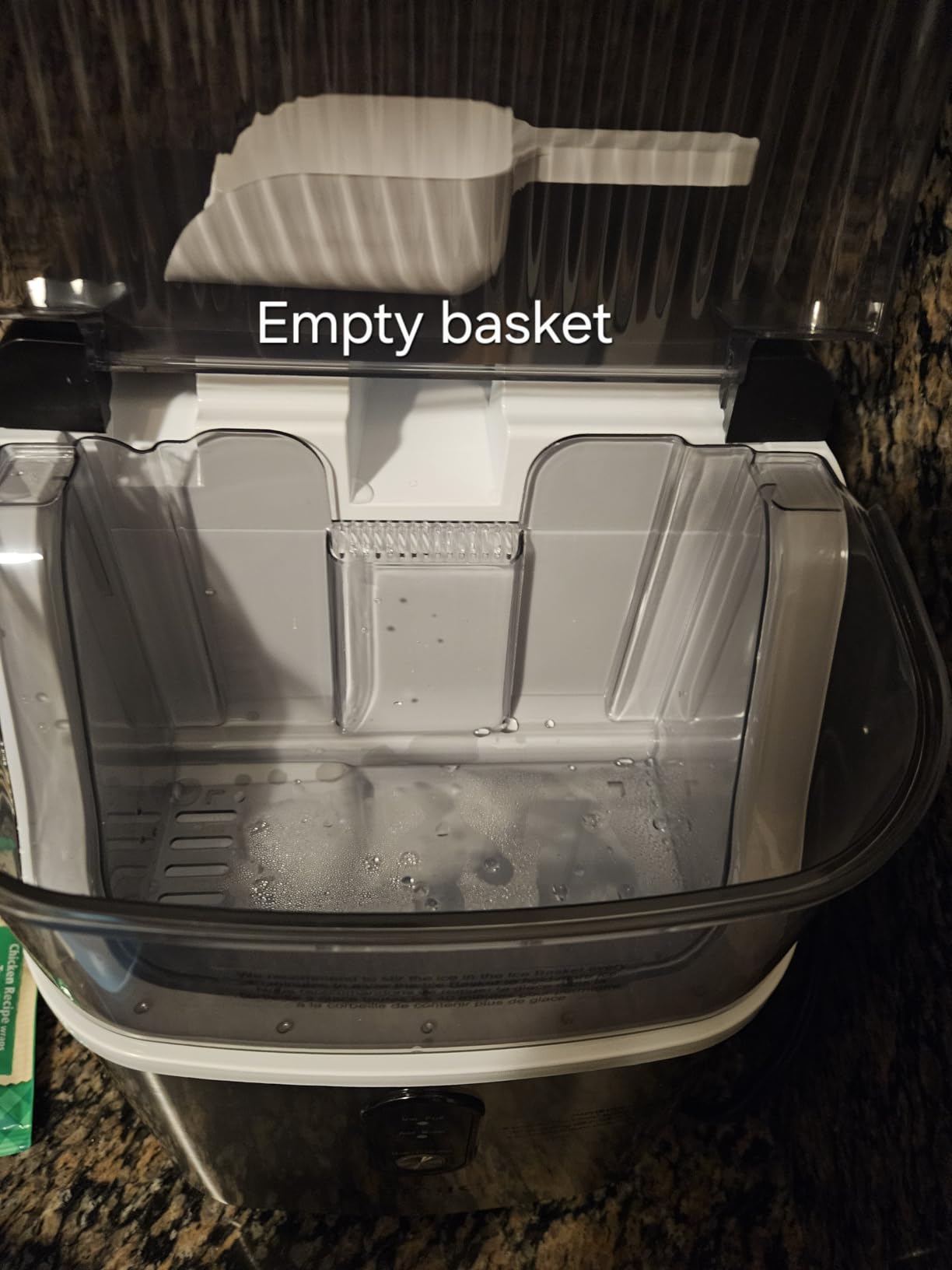 Kismile Nugget Ice Makers Countertop,Portable Ice Machine with Crushed Ice, 35lbs/Day,Self-Cleaning,One-Click Operation for Home Use(Silver) customer photo 2
