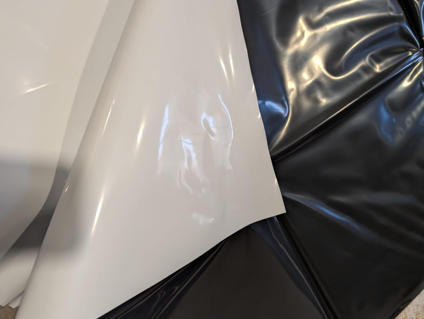 ARGENDON 14 Mil Vapor Barrier for Crawl Space, 10'x 100' Plastic Sheeting | Black and White Film, Drop Cloth, Moisture Barrier Covering for Crawlspace Encapsulation, Commercial and Residential Use customer photo 1