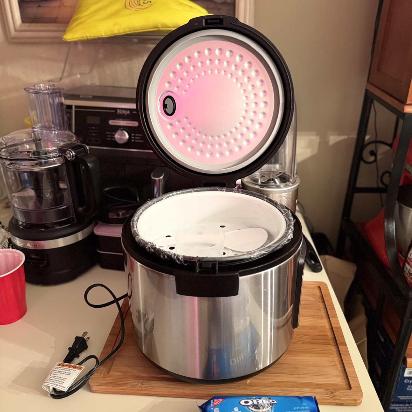 Gourmia Rice Cooker - 5 Qt Capacity, 20 Cup Cooked, 10 Cup Uncooked, Digital Controls, 6 Cooking Presets, Grain Cooker & Steamer, Nonstick Pot, Steam Tray, Delay Timer, Keep Warm, Stainless Steel customer photo 2