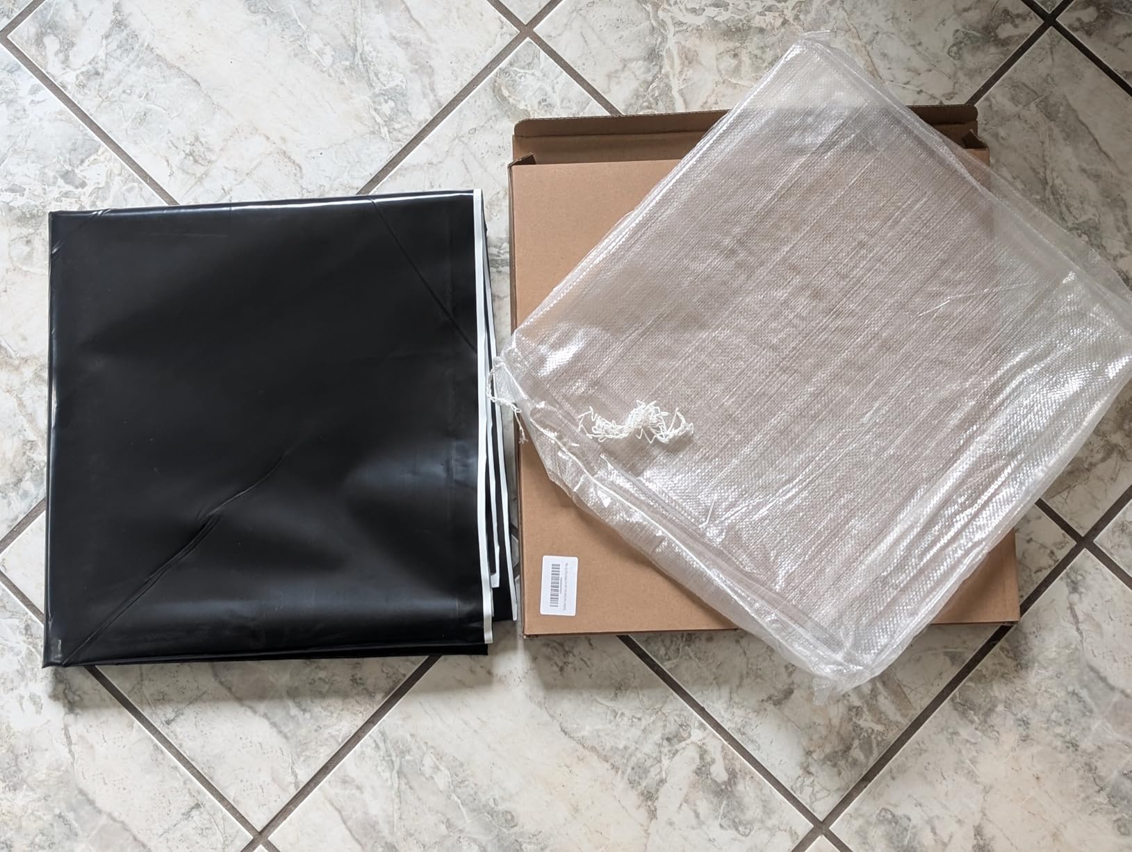 BaseAire Crawl Space Vapor Barrier, 12mil Film 10'x100' | Thick Plastic Sheeting, Heavy-Duty Drop Cloth Moisture Barrier Covering for Crawlspace Encapsulation, Black White Panda Film customer photo 1
