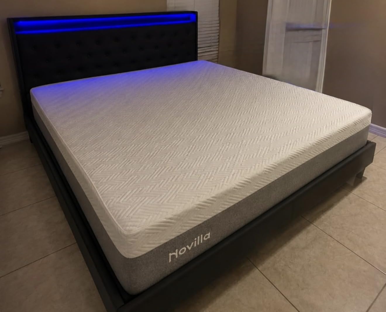Novilla Queen Size Mattress, 10 Inch Memory Foam Mattress Queen in a Box | Comfort Foam for Contour Support & Motion Isolation & Edge Support, CertiPUR-US Certified customer photo 1