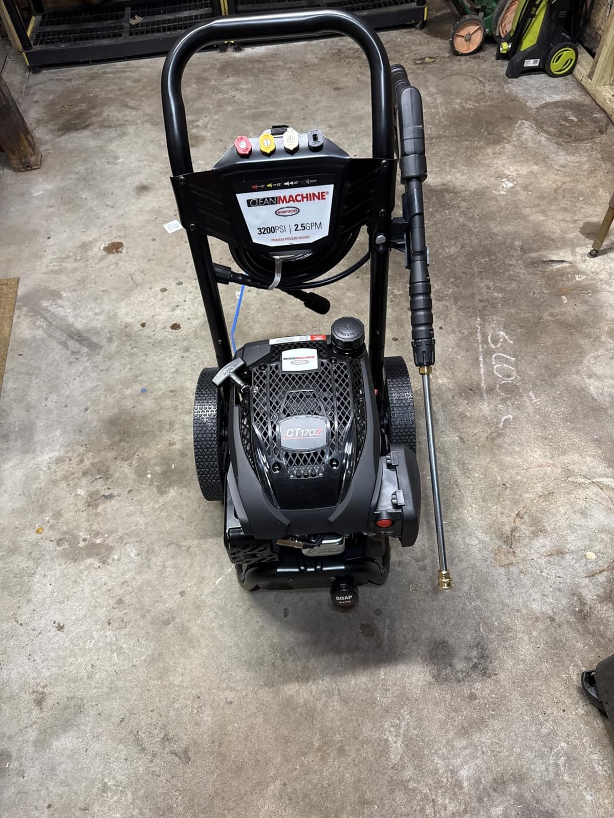 Simpson Clean Machine 3200 PSI Gas Pressure Washer, 2.5 GPM, Turbo Nozzle, Axial Cam Pump customer photo 2