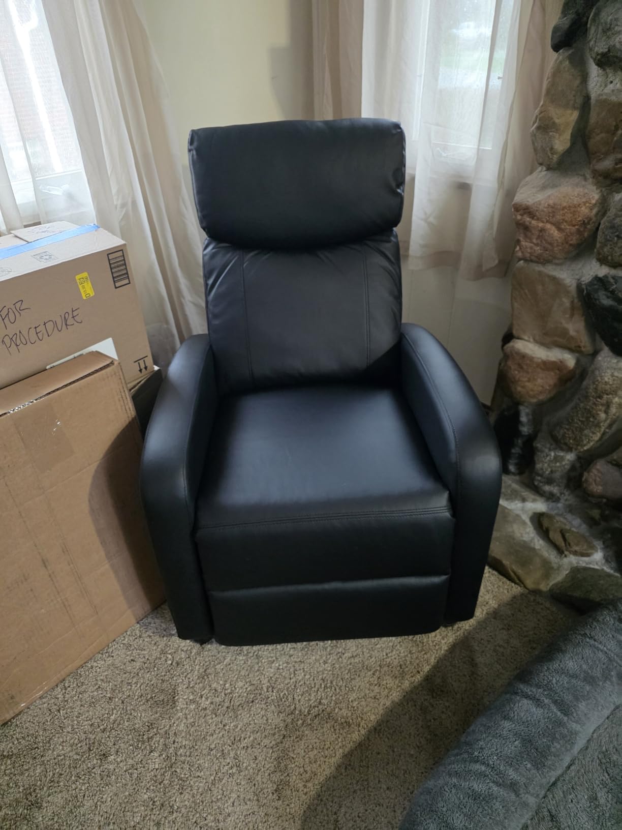 Massage Rocker Recliner Chair for Living Room, Vibration Massage Heat, Grey | USB Charge Port, 4 Pockets, 2 Cup Holders, Ergonomic Comfy Recliners, Sofa Chair, Reading & Bedroom Chair customer photo 1