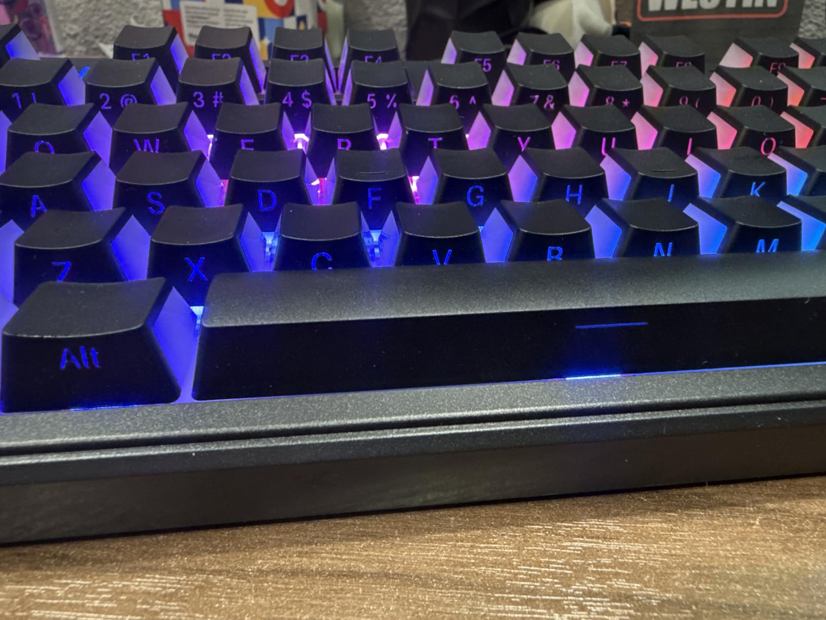 AULA F99 Pro Wireless Mechanical Keyboard-Silent Version,BT5.0/2.4GHz/USB-C Hot Swappable Custom Keyboard,Gasket Structure,Pre-lubed Linear Switches RGB Backlit Computer Gaming Keyboards,White customer photo 2