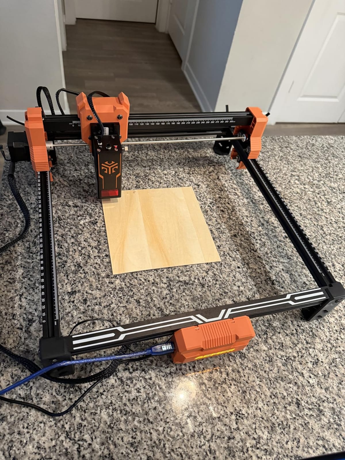 ACMER S2 Laser Engraver, 12000mW Laser Cutter Engraving Machine | 0.01mm Precision, 300x300mm Area, 10000mm/min Speed, 72W Output, for Wood, Metal, Leather, Acrylic, DIY & Education customer photo 2