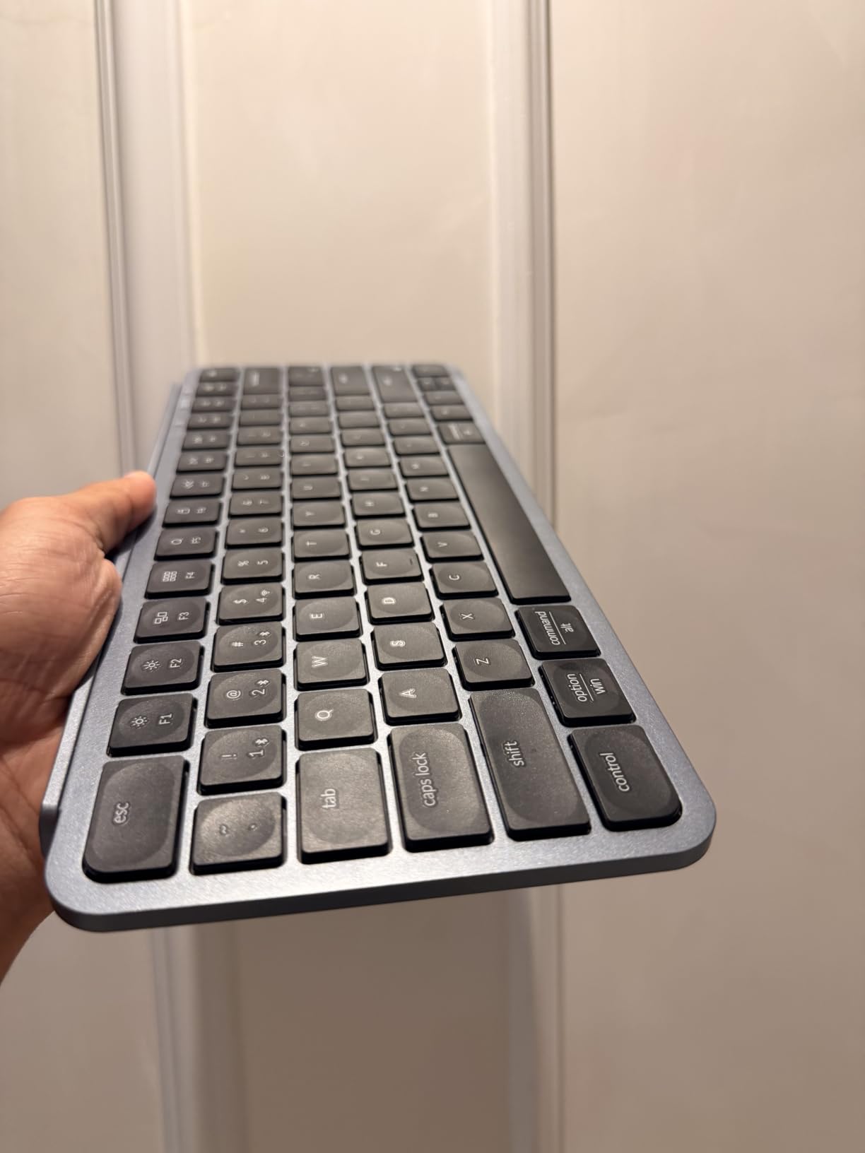 Keychron B1 Pro Ultra-Slim ZMK/Launcher Wireless Bluetooth 2.4 GHz/Wired Connection Keyboard for Mac Windows Linux - Retro Red customer photo 1