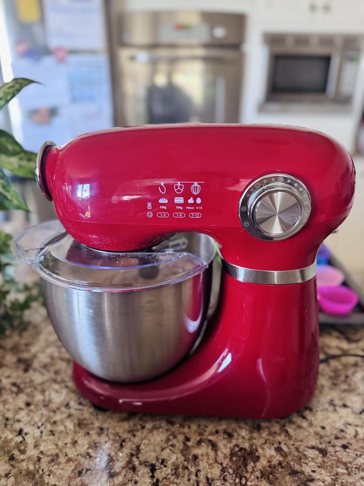 Electactic 5.3 Quart Electric Stand Mixer With 12 Speed, Low Noise | Electric Mixer With Tilt Head, Kitchen Mixer for Daily Use with Egg Whisk, Dough Hook, Flat Beater, Anti-slip Suction Cup customer photo 2