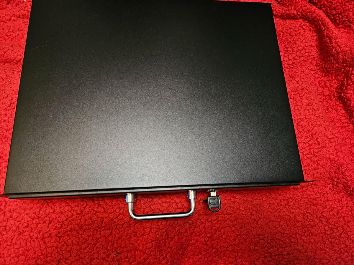 Phenyx Pro 2U Locking Rack Drawer for 19-Inch Rack PRDWR-2U | Pre-Cut Foam, Sliding Lockable Design, Metal Build, AV/Network/DJ Gear, Cabinet Enclosures customer photo 1