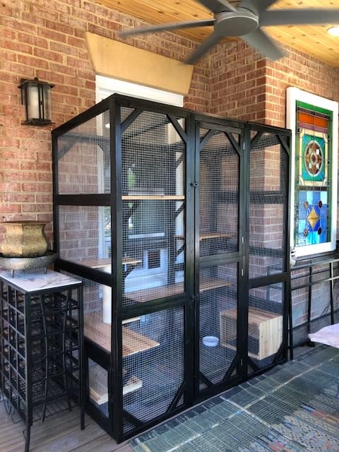 Catio Outdoor Cat Enclosure Window Access Walk-in Indoor Cat Cage Patio 71
