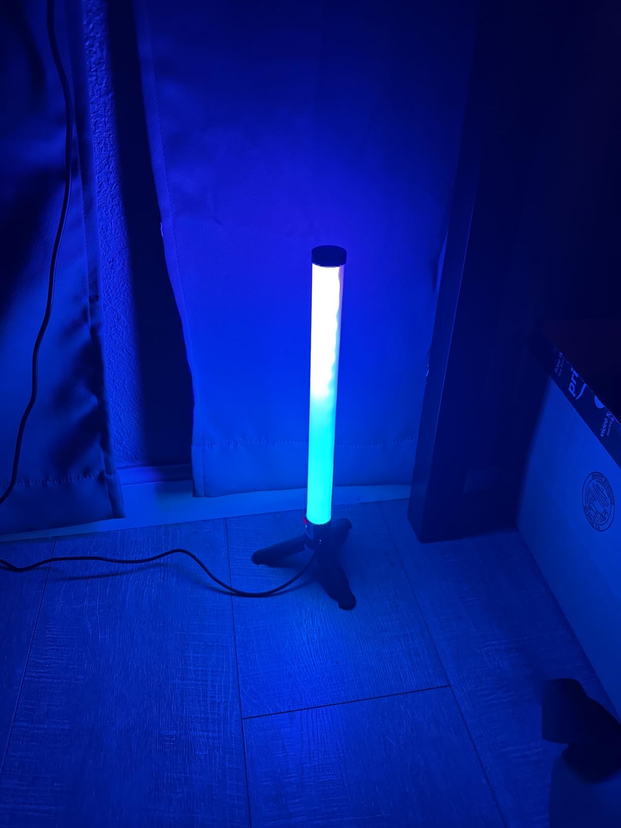 TJOY 360° RGB Light Bars, Gaming Lights for Desk, Music Sync Remote Control | TV Monitor Backlight with Music Sync, Smart Light Bar, Mood Lighting for PC, Gaming Room(Black,Plastic Material) customer photo 1