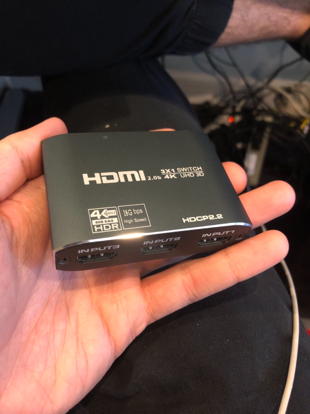 HDMI 2.1 Switch 3 in 1 Out, 4K@120Hz 8K@60Hz, Aluminum,48Gbps w/HDMI Cable | HDMI Splitter Switch supports 1080P@240Hz, Compatible with PS5, Xbox Series X, PC, Laptop and Gaming Consoles customer photo 2