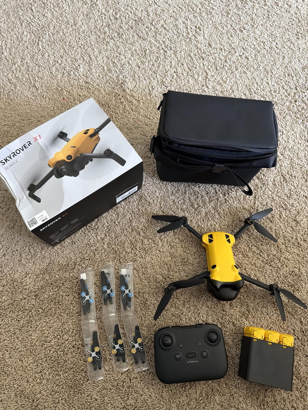 SKYROVER X1 Drone with Camera Combo for Adults, 4K/60fps Video, 8K Photo, 360 Degree Obstacle Avoidance, Under 249g, 9.32-Mi Transmission, Vertical Shooting, AI Night Shot, 96-Min Flight Time with 3 Batteries customer photo 1