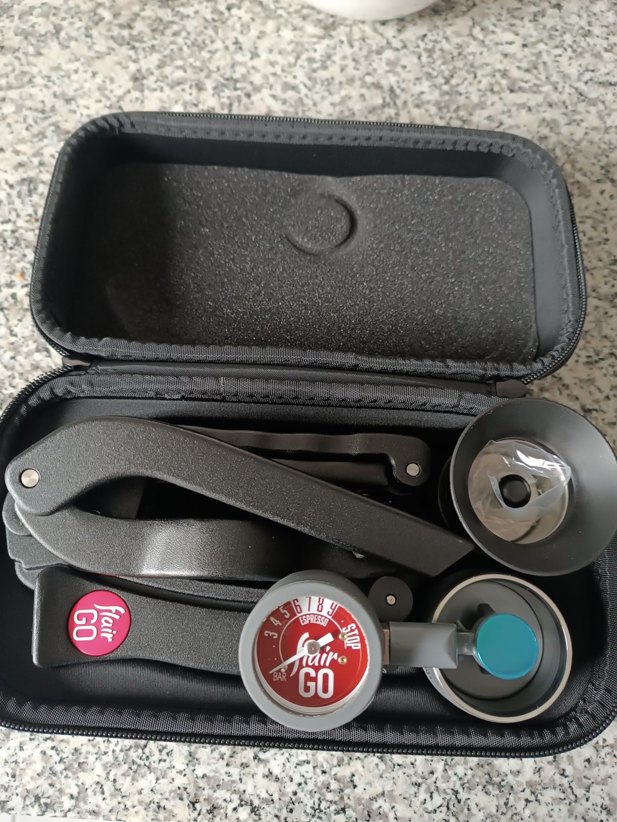 Flair 2GO: Portable, Collapsible Lever Espresso Machine for 9BAR Espresso Anywhere (Grounds Model) customer photo 1
