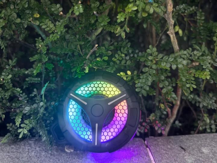 Waterproof Bluetooth Shower Speaker with Suction Cup, IPX7 Bathroom Speaker, 15W Loud Stereo Sound, Deep Bass, TWS Pairing, RGB Lights, Portable Speaker Gift for Men & Women customer photo 2