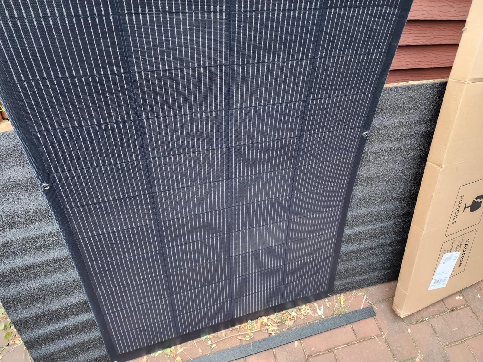 BougeRV Arch Pro 200W Anti-Shading N-Type Fiberglass Flexible Solar Panel | 16BB Mono Cell 25% High-Efficiency, Portable 24 Volts Compact 200 Watts for RV Camping Home Boat Marine Curve Surface Black customer photo 1
