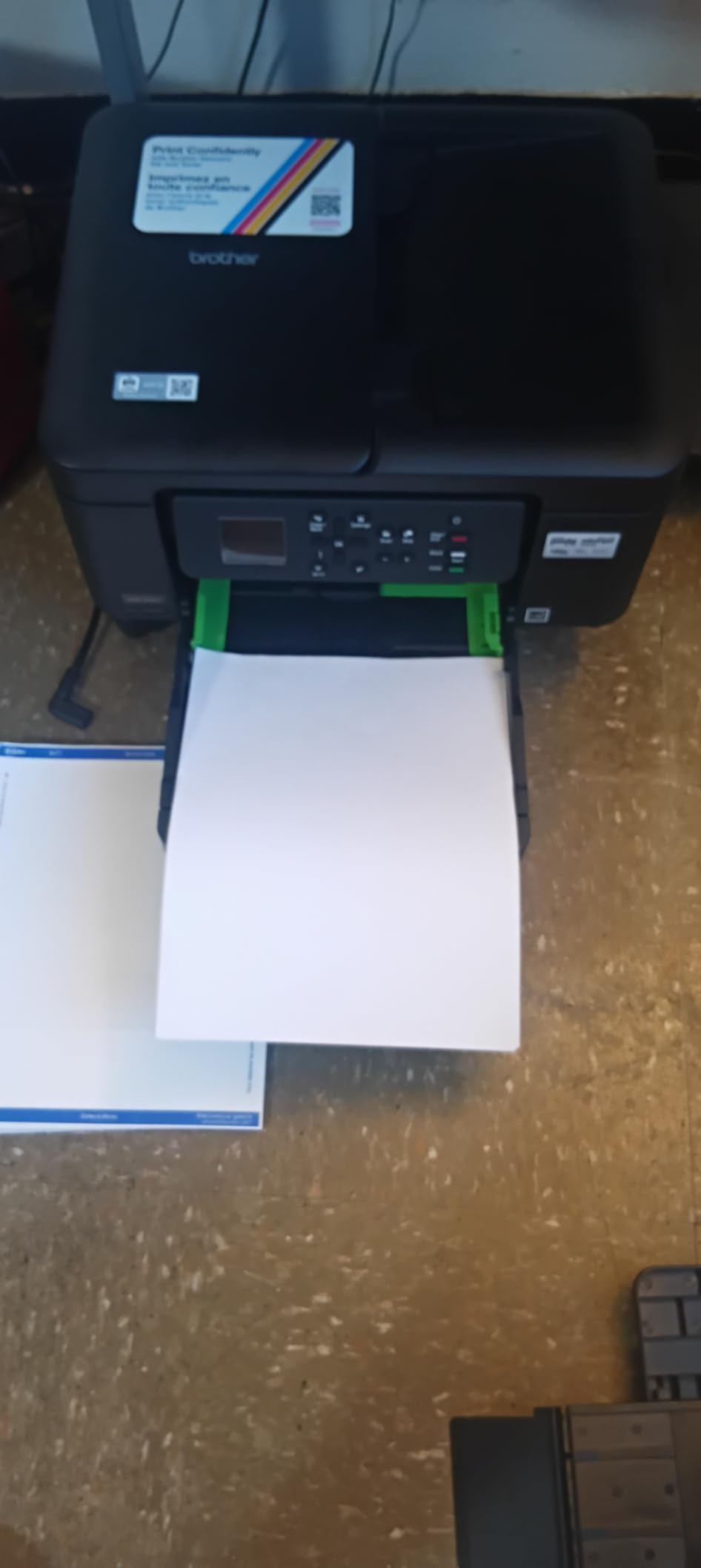 Brother Work Smart 1360 Wireless Color Inkjet All-in-One Printer with Automatic Duplex Printing and 1.8