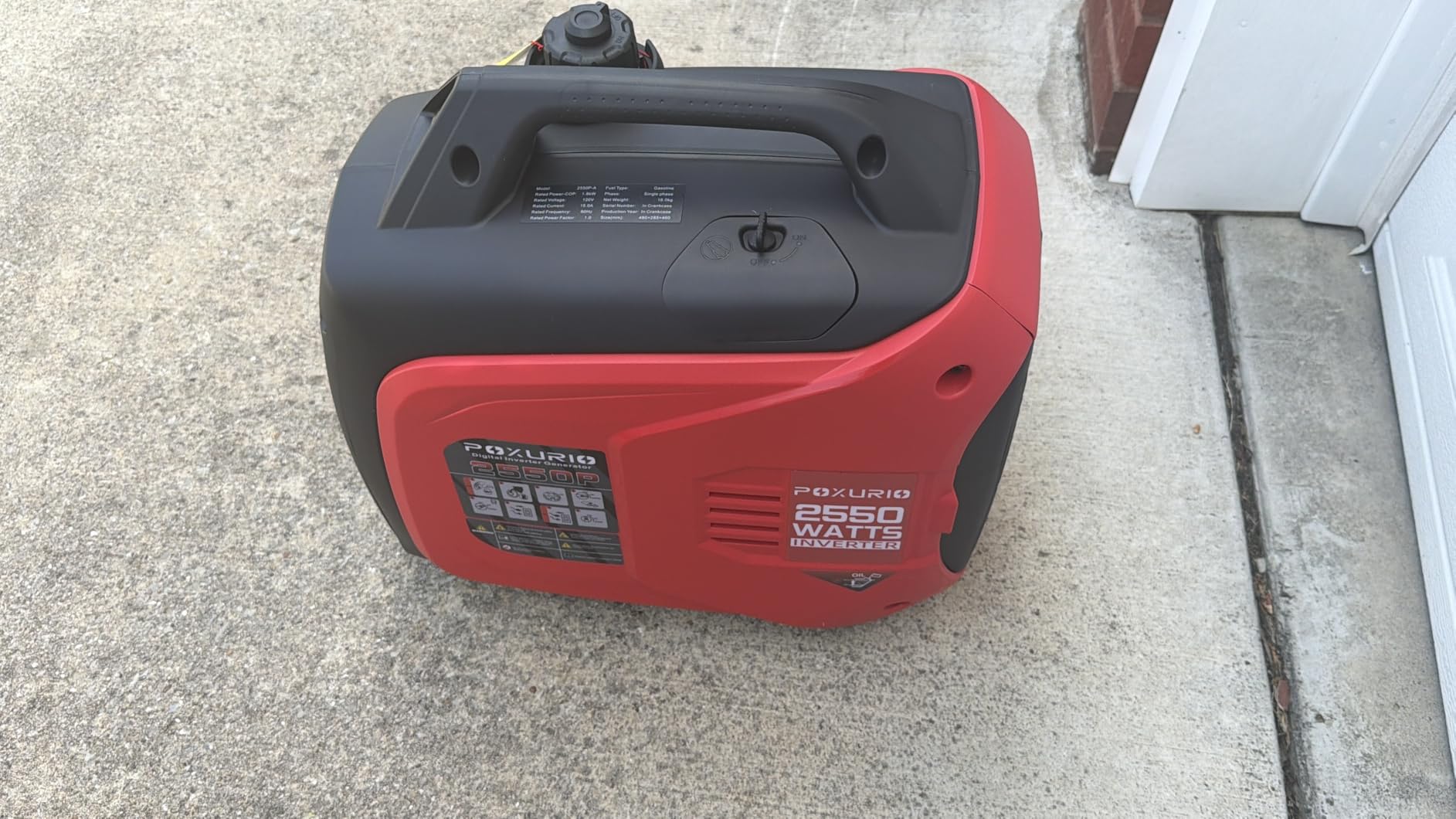 2550-Watt Portable Inverter Generator for Home Use, 1.06Gallon Large Fuel Tank Up to 10 Hours Use, 120V Gas Powered Generator Super Quiet - EPA Compliant-Blue customer photo 2