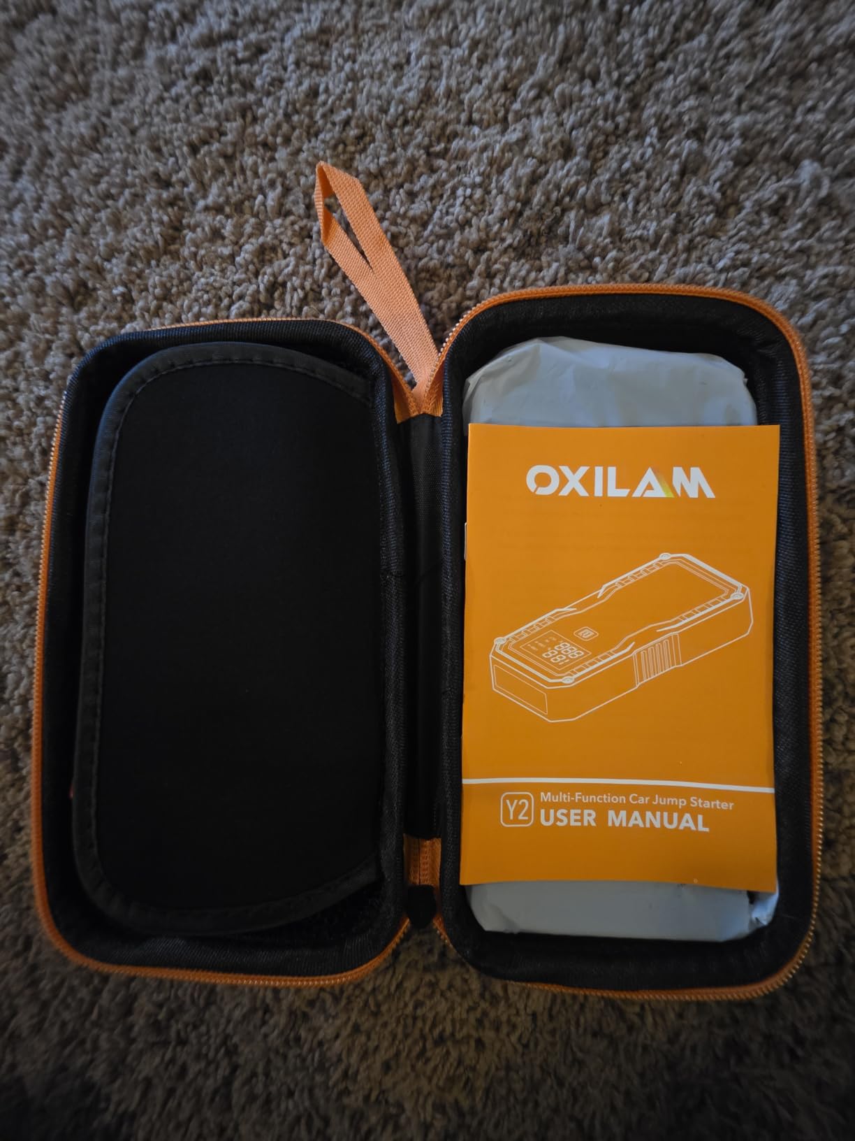 OXILAM 24000mAh Jump Starter for All Gas & Diesel Engines, 10000A Battery Jumper Starter Portable, 12V Jump Box with Quick Charger, Extended Jumper Cable, LED Display, USB, DC, Type C Port & LED Light customer photo 2