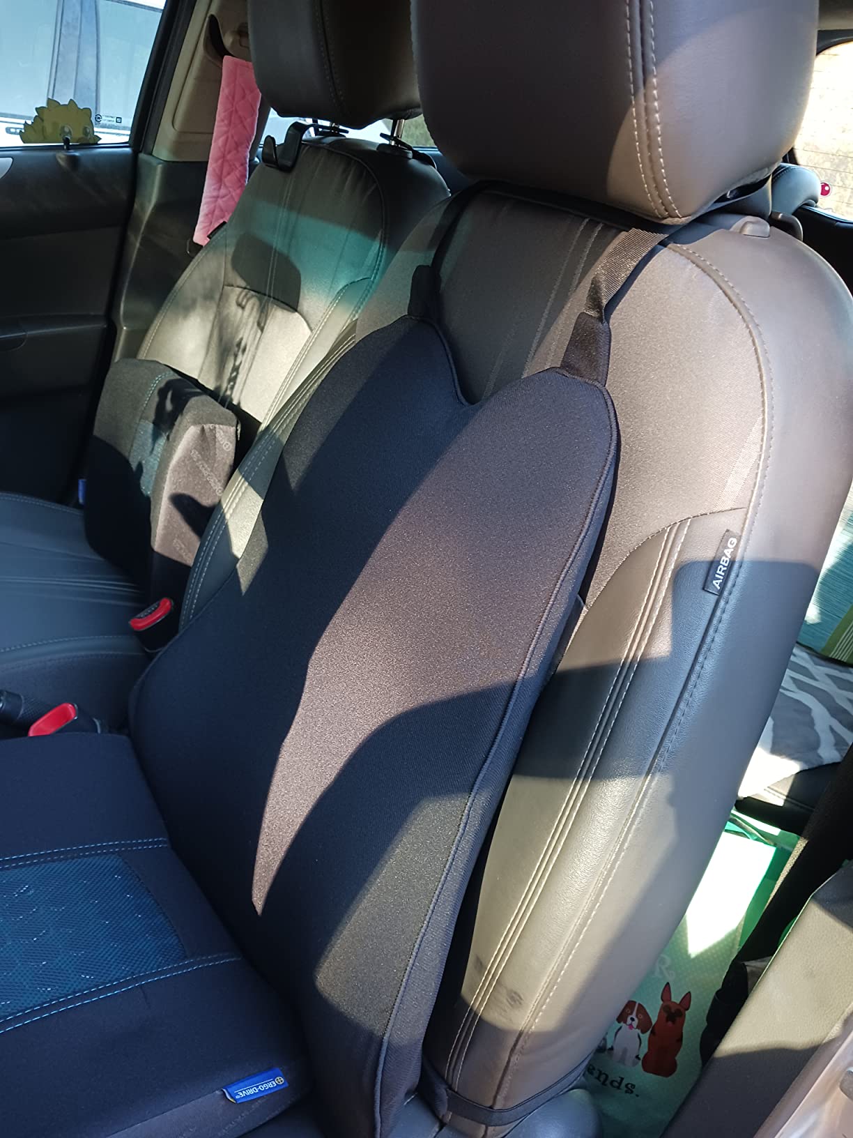 Lumbar Support Pillow for Car, Memory Foam Back Cushion for Lower Back Pain Relief, Ergonomic Car Seat Support with Breathable Airflow Channels for Driving, Office Chair, Wheelchair customer photo 1