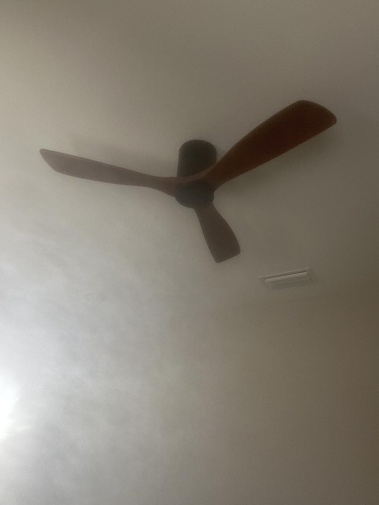 Sofucor 52 Inch Smart Ceiling Fans with Lights, Low Profile Flush Mount | Alexa/App/Remote Control, Quiet Reversible DC Motor, 3CCT Dimmable, Indoor/Outdoor/Bedroom/Living Room/Farmhouse, Brown customer photo 1