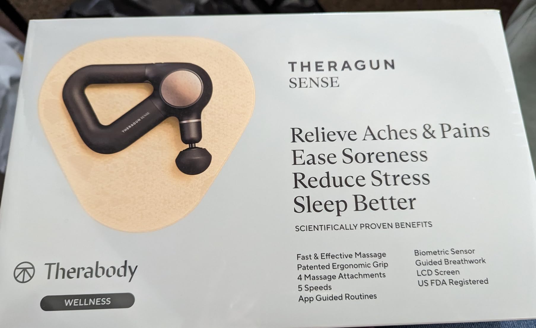 Therabody Sense 2nd Gen Percussion Massage Gun | Black | Gentle Percussive Massage With On-Screen Guided Routines to Ease Tension, Reduce Stress & Support Better Sleep customer photo 2
