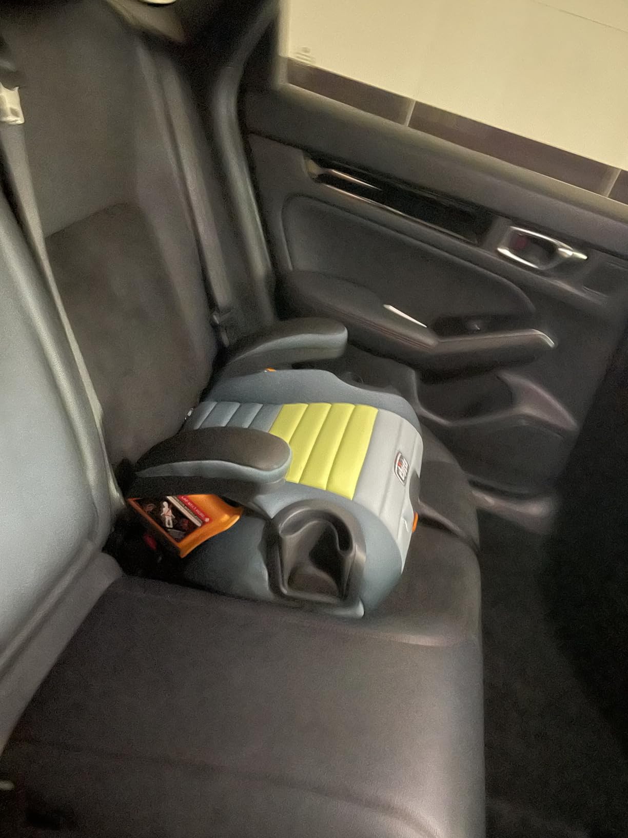 Chicco GoFit ClearTex Plus Backless Booster Car Seat, Latch, 40-110 lbs, Obsidian/Black customer photo 1