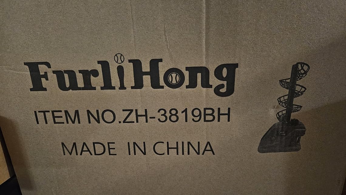 Furlihong 3819BH Portable Tennis Ball Machine - 5 Adjustable Angles, 2 Power Levels, 4 Serve Intervals, Up to 30 MPH, for All Skill Levels Training customer photo 1