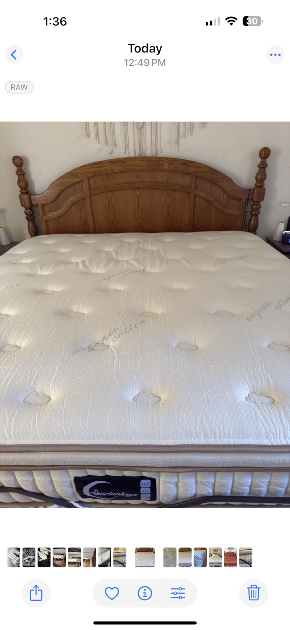 Organic Mattress Queen Size - 14 Inch Hybrid Mattress | With Gel Foam Medium to Firm for Hot Sleepers, Enhanced Edge Support customer photo 1