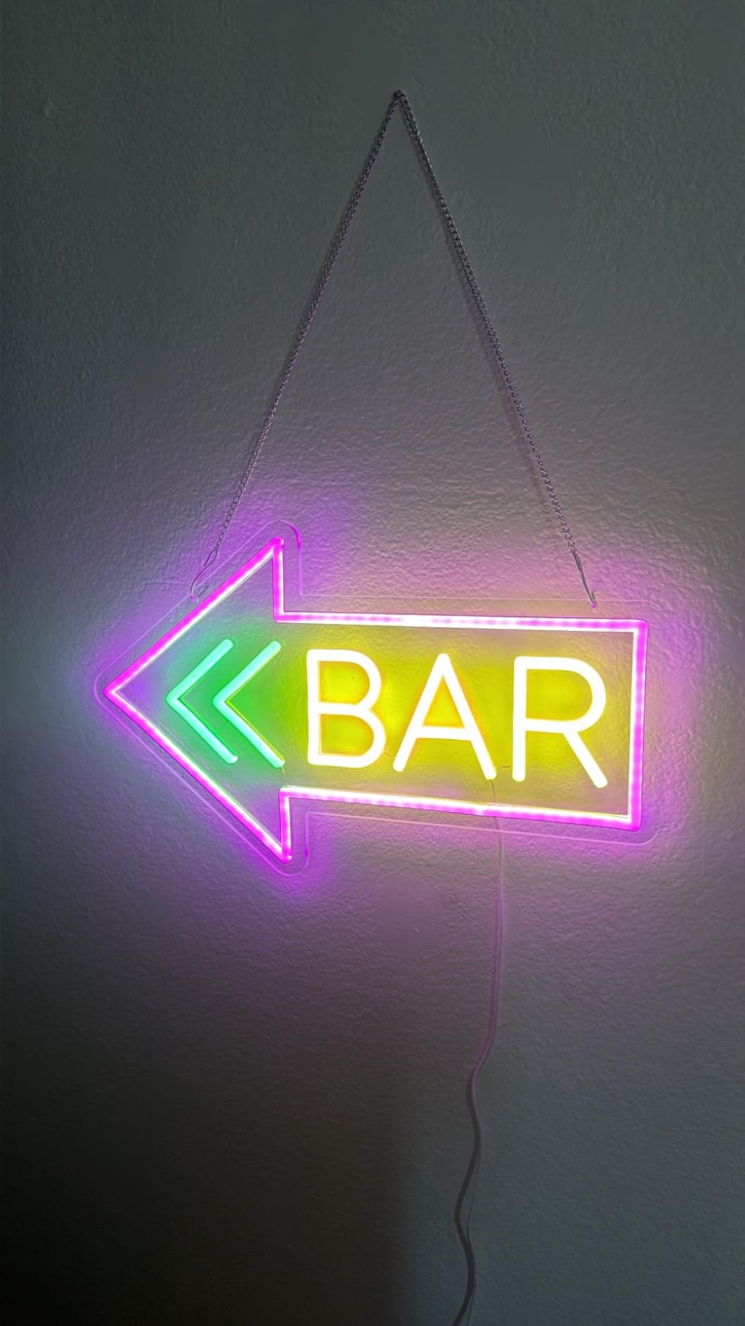 Led Neon Bar Signs for Home Wall Decor, Light up Bar Sign Decorations for Home Living Rooms, Suitable for Speakeasy Backyard Basement Garage Small Wedding Decor customer photo 1