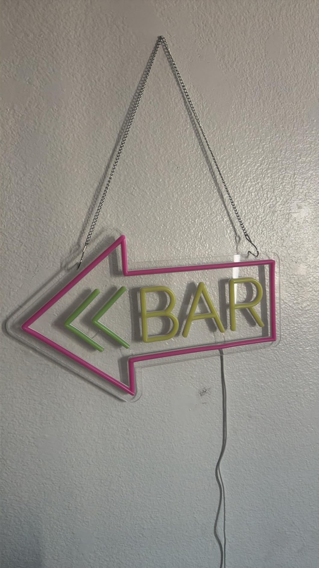 Led Neon Bar Signs for Home Wall Decor, Light up Bar Sign Decorations for Home Living Rooms, Suitable for Speakeasy Backyard Basement Garage Small Wedding Decor customer photo 2