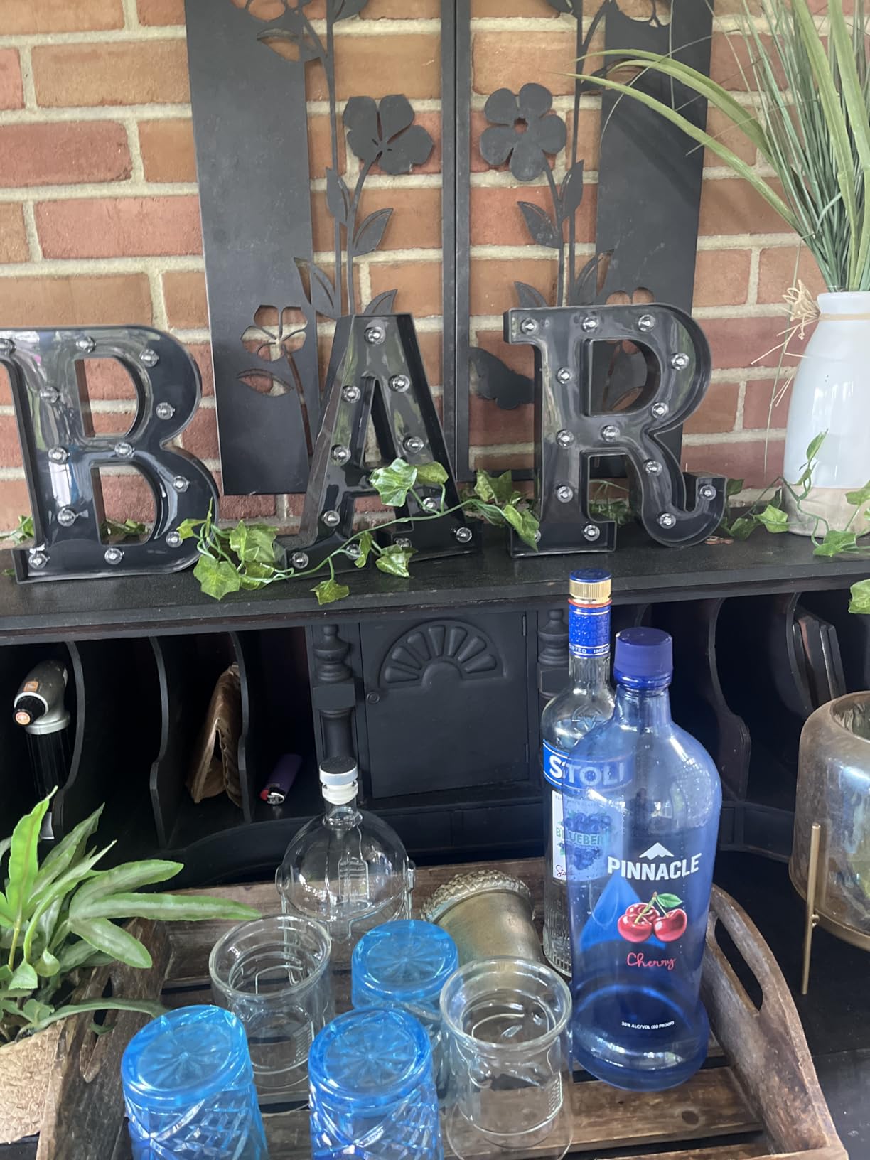 BAR Sign for Home Bar Decor, Vintage LED Light Up Bar Sign | BAR Letters with Lights Battery Operated, Light Up Marquee Bar Sign for Party Decor customer photo 2