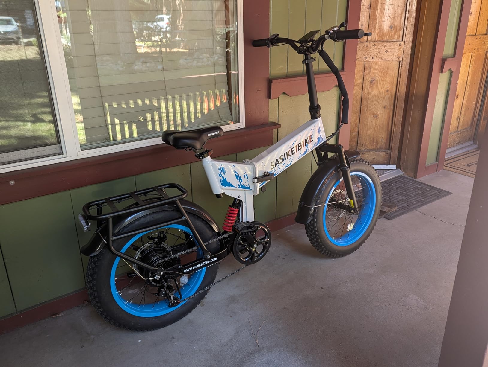 1500W Folding Electric Bike for Adult 52V20Ah Battery 20x4inch Ebike | Foldable Front & Rear Fork Suspension Ebike for Commuter & Mountain, Removable Battery E-bike, 70mile Range Electric Bicycle customer photo 1