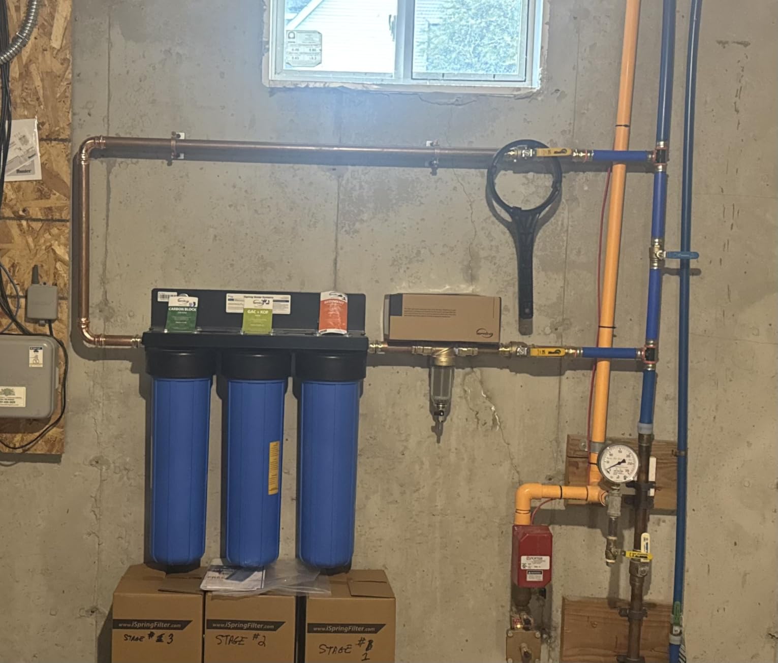 iSpring Whole House Water Filter System, Ultimate PFAS, Scale, Heavy Metals Protection Removes Up to 99% PFOA & PFOS with SGS-Tested Media, 3-Stage Filtration, 20