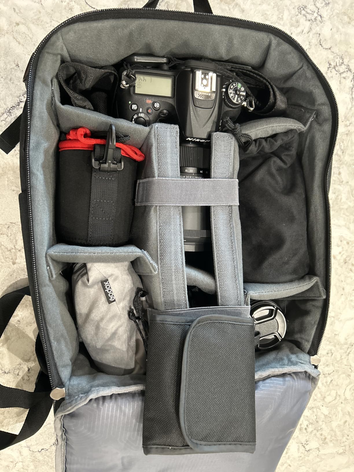 K&F CONCEPT Camera Backpack, Lightweight Camera Bag with Tripod Holder | Professional Bag for DSLR/SLR Mirrorless, with 14in Laptop Compartment & Rain Cover, Men & Women, for Sony Canon Nikon, B19 customer photo 1
