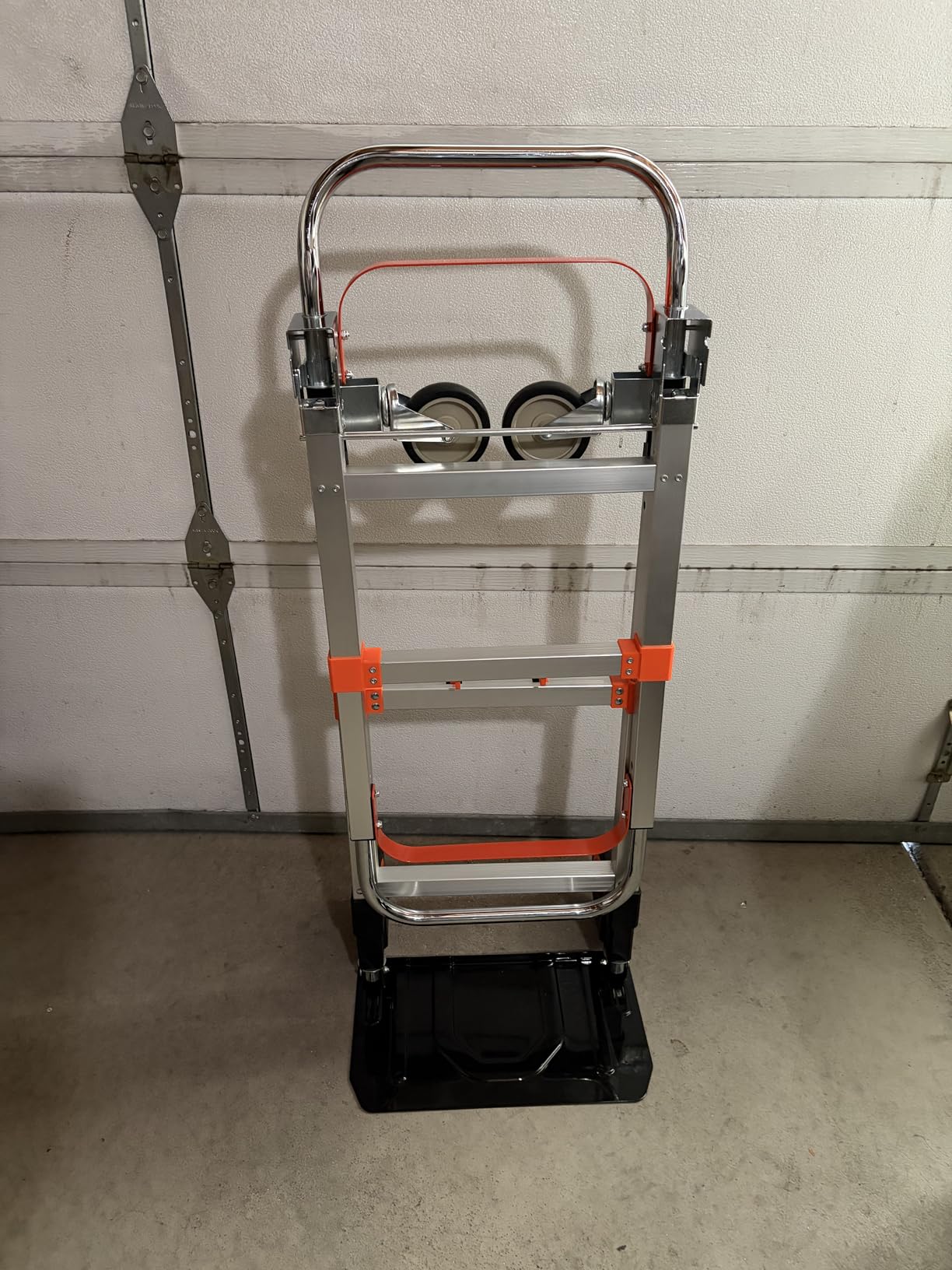 3 in 1 Folding Hand Truck Dolly Cart with Wheels Foldable Heavy Duty Moving Cart Aluminum Collapsible Hand Cart 600LBS Convertible Dolly for Moving Furniture Shopping Home Office Warehouse customer photo 2