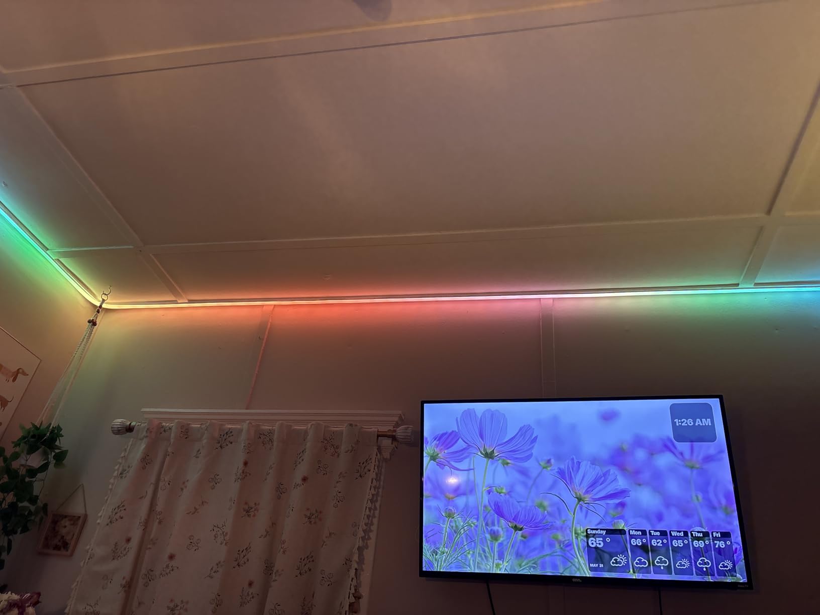 NEEWER 16.4ft/5m LED Strip Lights Front Lit, Smart AI App Control RGB IC Cuttable Neon Rope Light Color Change for Bedroom Gaming Room Home Indoor Wall Decor, Compatible with Google and Alexa, NS01 customer photo 2
