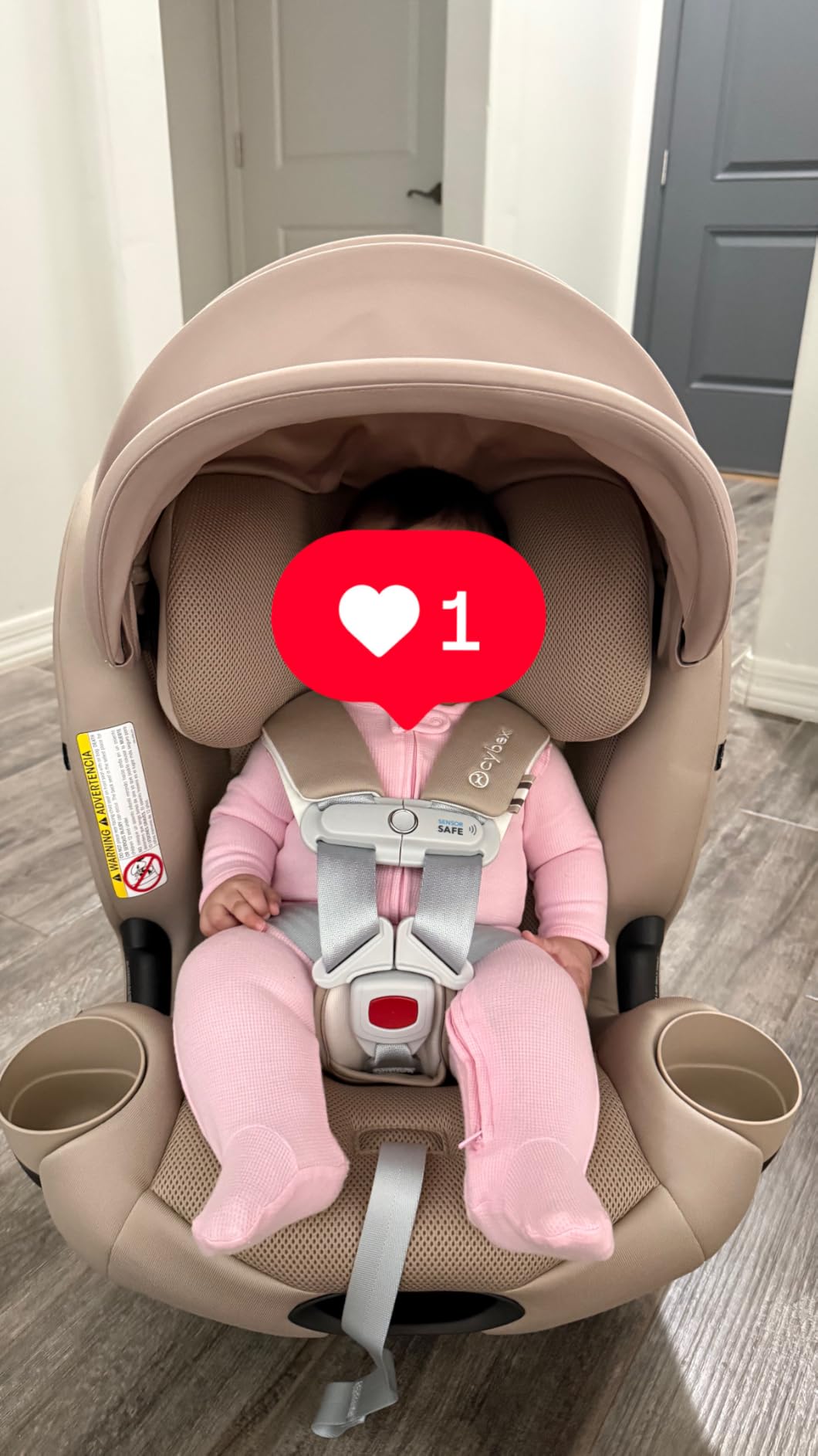 Callisto G 360 Rotating All-in-One Convertible Car Seat - Almond Beige customer photo 1