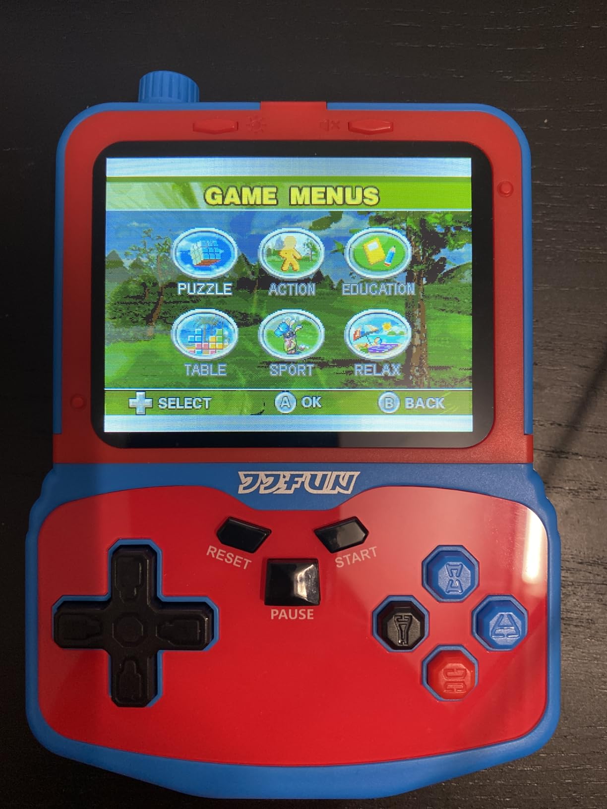 Portable Video Game Console for Kids, 220 Built-in Classic Retro Games, Handheld Plug & Play Player with 3.5'' IPS Screen, Rechargeable Travel Toy Birthday Gift for Boys & Girls- Blue customer photo 1