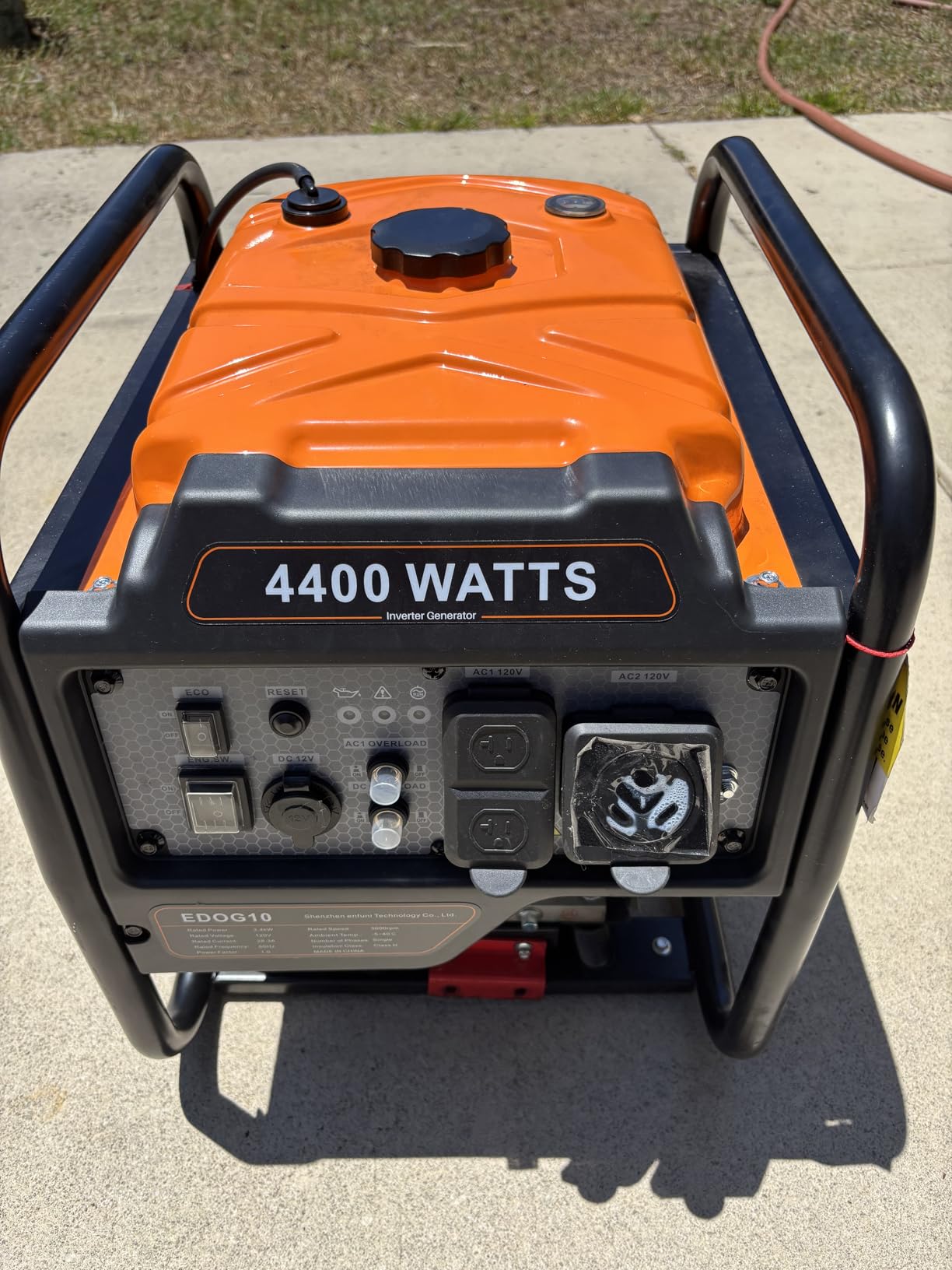 Oxseryn 5000W Inverter Generator Gas Powered, Open Frame Generator, Portable Outdoor Power Equipment, Emergency Home Backup, RV Ready 30A Outlet, ECO Mode, EPA Compliant customer photo 1
